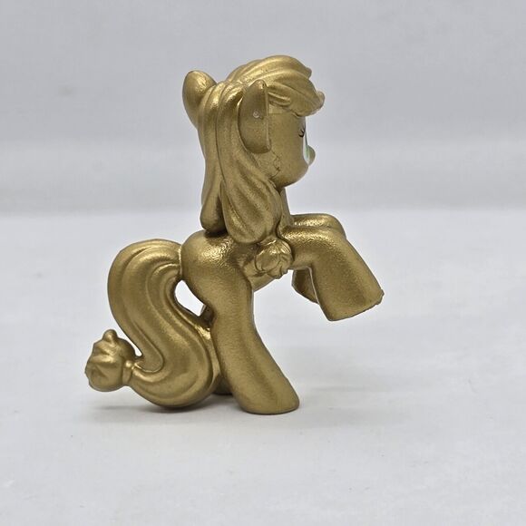 FIM My Little Pony Apple Jack Special Edition Metallic Gold Blind Bag 2” 2010 - Picture 3 of 5